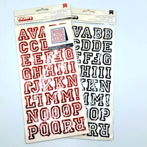 4/$20 Thickers Letterman Letters & Numbers Stickers